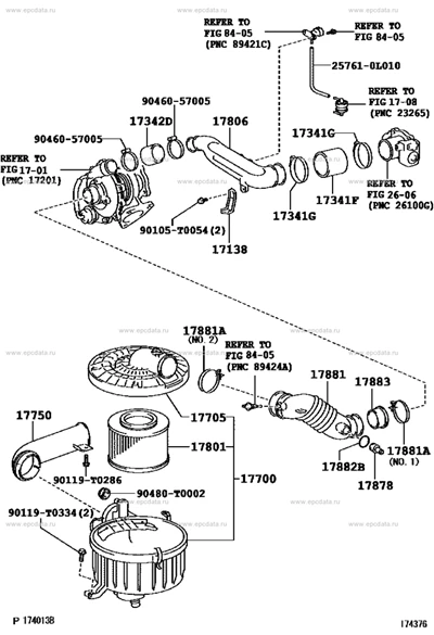 Toyota 17700-0L070 Air Filter Housing